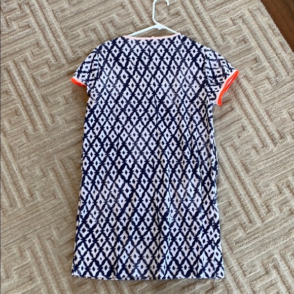 JCREW Girls Coverup (Coral and Navy) - Picture 4 of 4